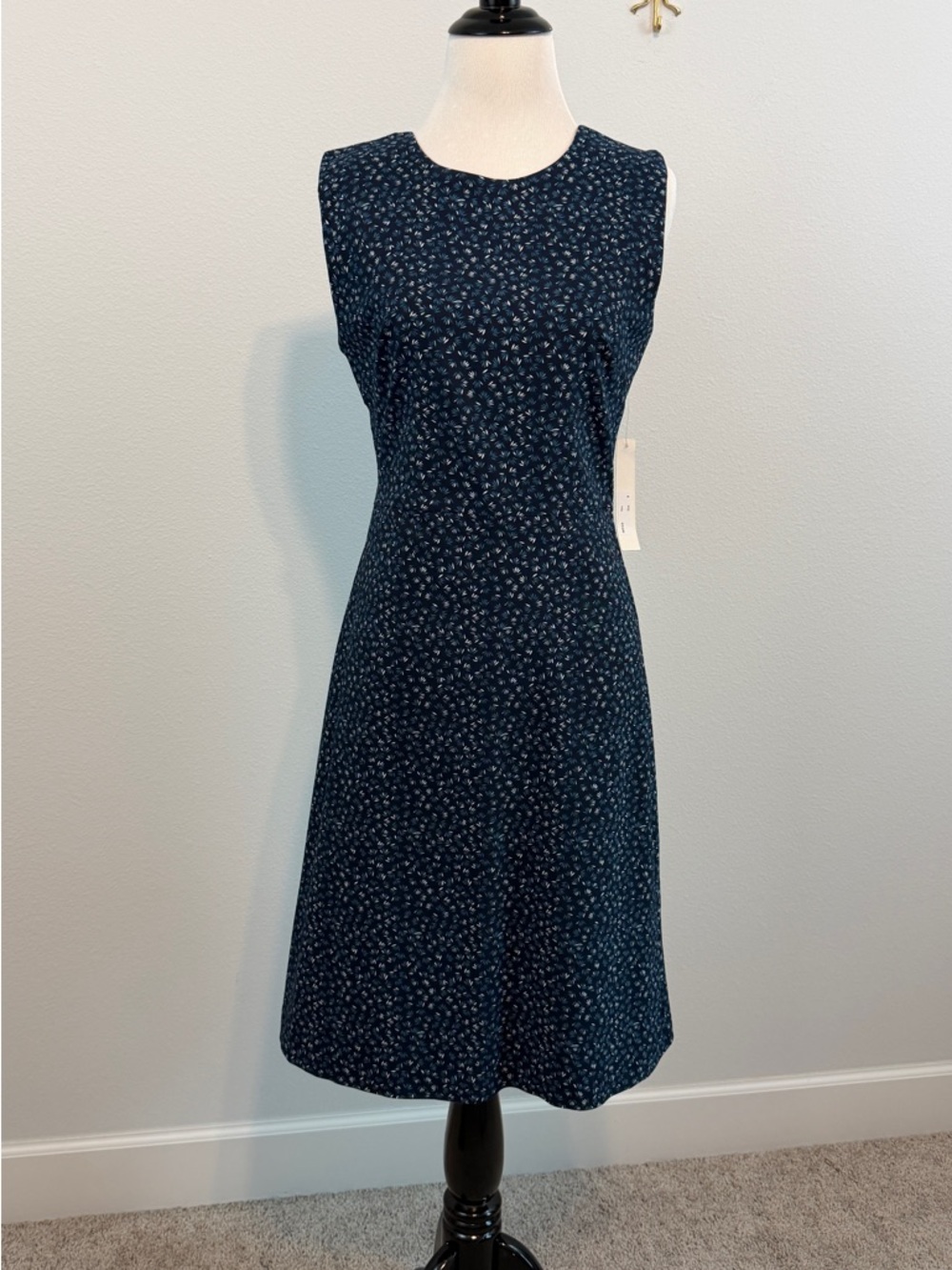 Stitch Fix Margaret M Navy Floral Midi Dress